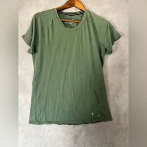 Womens Smartwool Classic All-Season Merino T-Shirt Short Sleeve Green L
